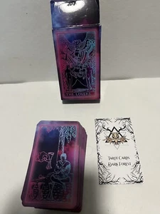 Neon Tarot Decks Set Fortune Telling  Dark Forest - Bild 1 von 6