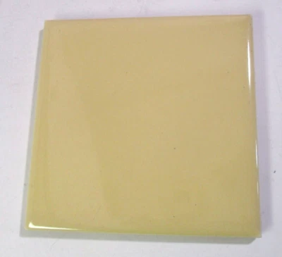 1 настенная плитка мозаика США 4-3/8 дюйма квадратный глянец горчичный желтый керамический 1950 ретро винтажный - Изображение 1 из 4