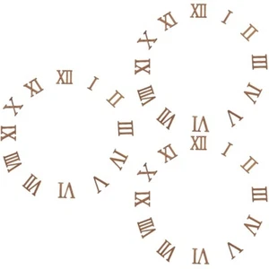 3 Count Roman Numerals Card Hanging Clock Wall Only Accessories Numbers Diy - Zdjęcie 1 z 12