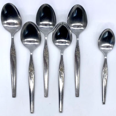 Vtg Hull Dorzel ISLAND QUEEN Stainless Tablespoons Teaspoon Spoon Flatware JAPAN - Image 1 of 4