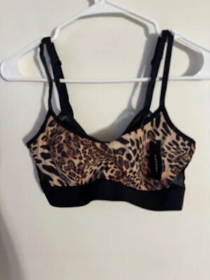 Nuevo con etiquetas Sujetador Natori Para Mujer Talla 34B Castaño Leopardo Gravedad Alto Impacto Con Aros Foto 1 de 3