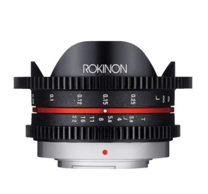 Rokinon 7.5mm T3.8 Cine UMC Fisheye Lens f/ Micro Four Thirds  -Black -  CV75MFT - Picture 1 of 2