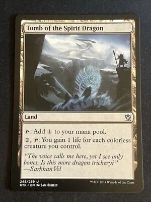 1x Tomb of the Spirit Dragon (245) Khans of Tarkir LP MTG Magic the Gathering x1 - Image 1 of 2