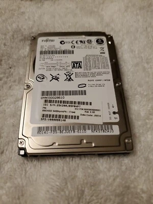 FUJITSU 60GB MHV2060BH 5400RPM IDE 2.5"  Laptop Hard Drive Formatted & Tested - Image 1 of 4