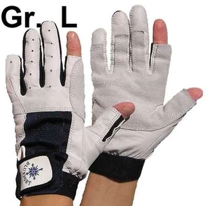 Roadiehandschuhe Leder Gr. L / 9 mit Finger Arbeitshandschuhe Roadie Handschuhe - Picture 1 of 11