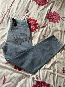 Diesel Mharky Doodle Graffiti Print Slim-Skinny Cotton Denim Jeans - W33 L32 - Picture 1 of 21