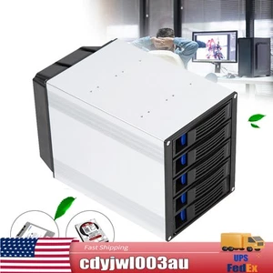 6 Gbps 5 Bay SATA HDD SAS Docking Station Offline Clone 2.5/3.5" Hard Drive Bays - Afbeelding 1 van 12