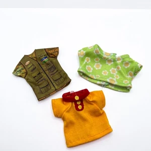 Grün Orange Top Floral 3er Set passt Curvy Fashionista Barbie Puppe (lesen) - Bild 1 von 7