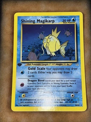 Pokemon Shining Magikarp Neo Revelation 1st Edition Secret Rare Holo #66 /64 - Image 1 of 4