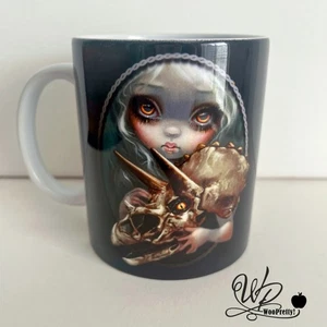 JASMINE BECKET GRIFFITH - Resurrected Triceratops - Big Eye Illustration Art Mug - Picture 1 of 7