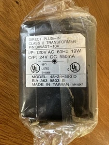 Direct Plug-in Class 2 Transformer, Input 120v AC 60 Hz 19W, Output 24V DC - Picture 1 of 4
