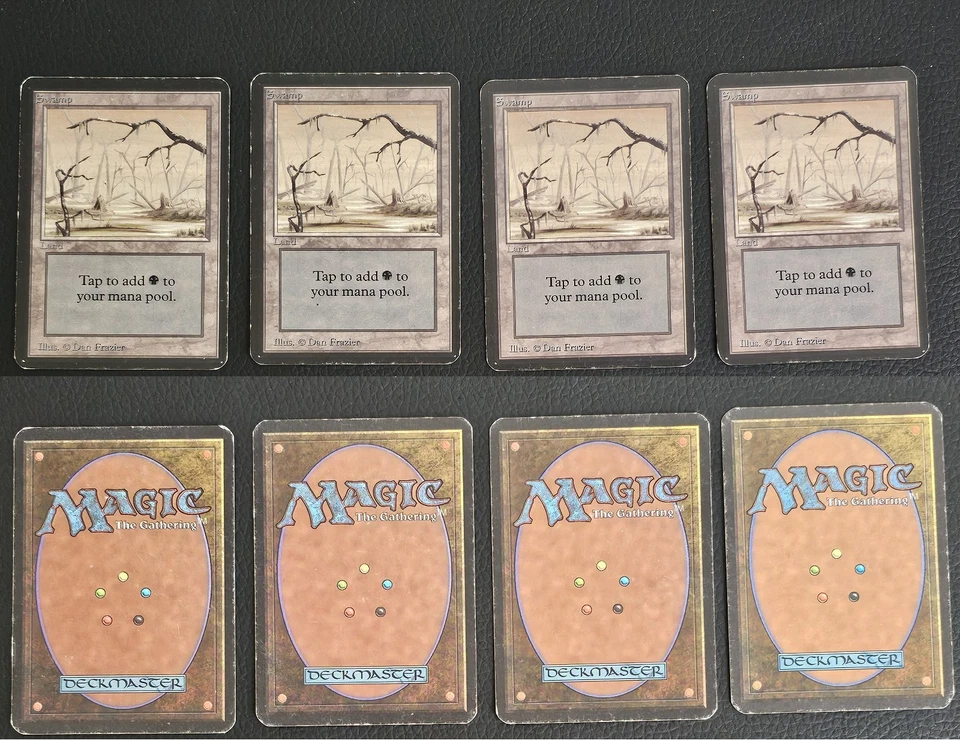 Swamp (B) x4 -Alpha Edition - HP Condition -MTG -FREE SHIPPING -Land - Image 1 of 1