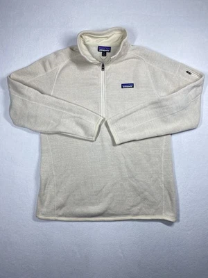 Patagonia Better Sweater 1/4 Zip Women’s XL Cream Fleece Outdoors Pullover - Image 1 of 4