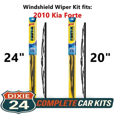 Rain-X Weatherbeater Windshield Wiper Kit fits: 2010 Kia Forte (24" & 20") Foto 1 de 4