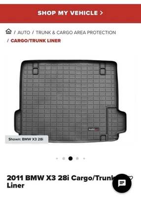 Forro de carga Weathertech para BMW X3 2011-2017 Foto 1 de 4