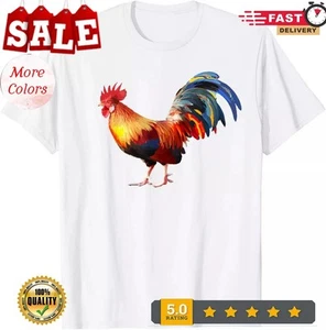 Rooster Country Decor Chicken Gallo Gifts Rooster T-Shirt - Picture 1 of 14