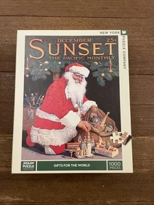 Rompecabezas completo de 1000 piezas New Yorker Santa Christmas - Imagen 1 de 1