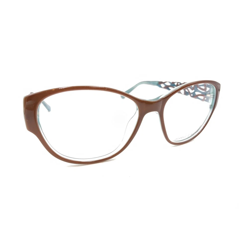 Marcos de gafas de gato Prodesign Denmark 5620 5032 marrón azul 53-15 135 Japón Foto 1 de 4