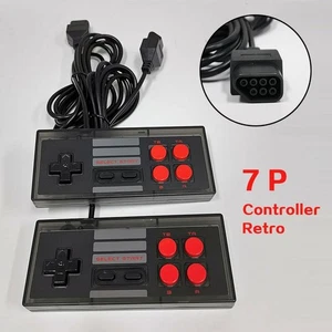 2pcs 7Pin Transparent Black Classic Controller 80S/90S Joystick For Game Console - Bild 1 von 24