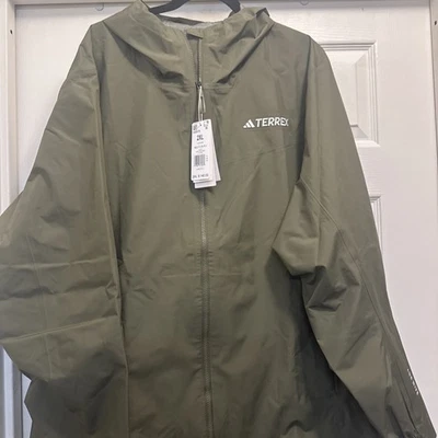 Adidas Terrex Rain Jacket 2XL NWT$140 - Image 1 of 4