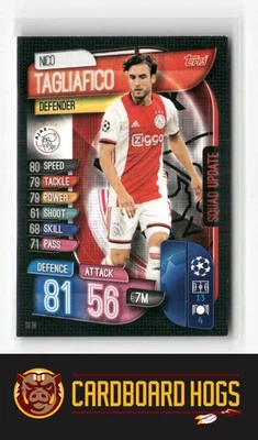 2019-20 Match Attax UEFA Champ Lg #SU38 Nico Tagliafico Ajax Squad Upd - Image 1 of 2