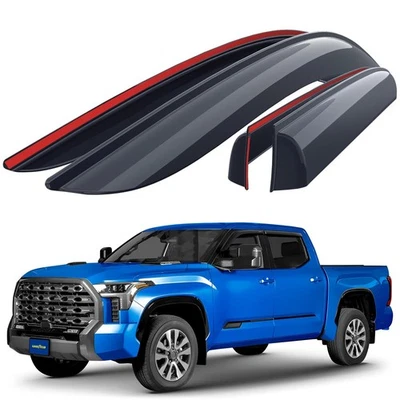 Deflectores de ventana irrompibles Godyear para Toyota Tundra 2022-2025 CrewMax, grifo Foto 1 de 4