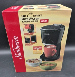 Sunbeam Hot Shot Water Dispenser 6131 New in Box Black Heats 16oz Water Fast - Picture 1 of 5