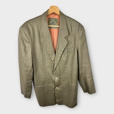Structure Linen Collection Mens size Small Linen Blazer Sports Jacket 2 Button  - Image 1 of 4