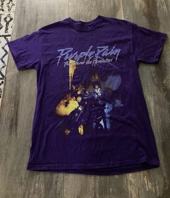 Prince Purple Rain T-Shirt Womens Medium Purple Graphic Print Short Sleeve - Image 1 of 4