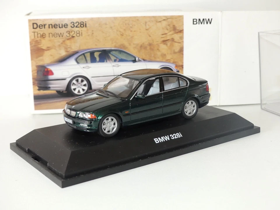 BMW SERIE 3 328 i E36 Vert SCHUCO 1:43 - Photo 1/2