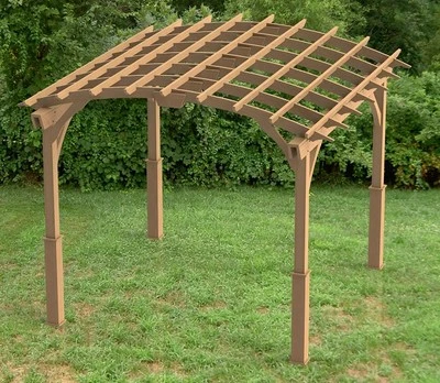 Garden Pergola Woodworking Plans - Arched Roof 001 - Image 1 of 2