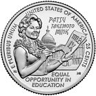 2024 P&D Patsy Takemoto Mink Quarters 2 Coin Set ---In Stock---