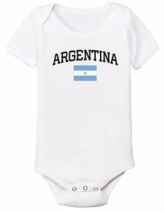 Argentinien Fußball Baby Outfit Mameluco Kleinkind Mädchen Jungen Body T-Shirt Kinder - Bild 1 von 2