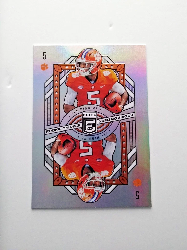 2020 Panini Elite Rookie On Deck Silver Prizm Tee Higgins #8 RC - Image 1 of 2