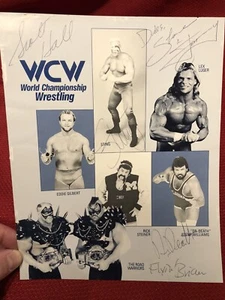 WCW autograph picture card! Holy Grail! Sting, Brian Pillman, Scott Hall, more - Picture 1 of 5