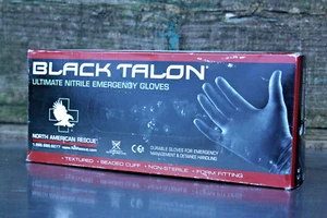 Black Talon Nitrile Emergency Gloves North American Rescue Sz XLarge PN 70-0004 - Picture 1 of 4
