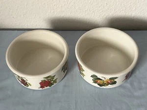 2 x Portmeirion Pomona Round Open Vegetable Bowl / Serving Tureen / Dish - VGC - Picture 1 of 16