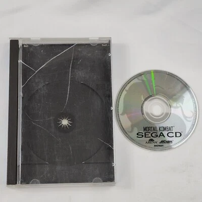 Mortal Kombat (Sega CD, 1993) No Manual Tested Fighting Game Vtg Midway MK1 - Image 1 of 4