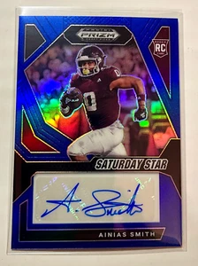 Eagles Ainias Smith Mint 2024 Panini Prizm Draft Blue Prizm Auto RC #47/149 - Picture 1 of 1