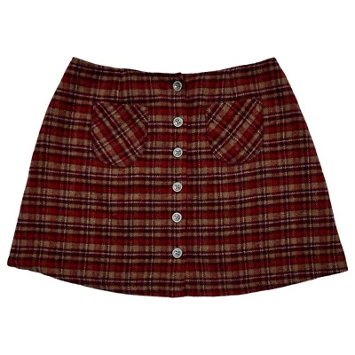 Vintage 90’s American Eagle Plaid Mini Skirt - Image 1 of 4