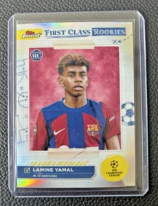 2023-24 Topps Finest UCC FC Barcelona LAMINE YAMAL RC First Class Rookies - Picture 1 of 2