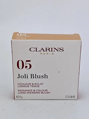 Rubor Clarins Joli Radiance Color Long Wear 05 Cheeky Boum 0,1 oz Foto 1 de 4