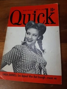 Vintage QUICK News Weekly May 29, 1950 Mini Magazine, 65 pages of news good cond - Picture 1 of 12