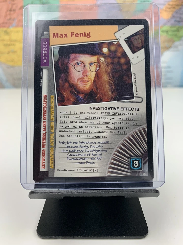 SHIPS SAME DAY The X-Files Card LP/NM Max Fenig (Witness) Premiere Set 1996 CCG - Image 1 of 1
