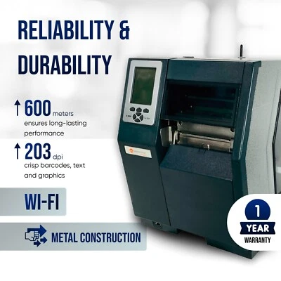 1 YEAR WARRANTY🥇Industrial Thermal Barcode Label Printer DT/TT up to 600m - Image 1 of 4
