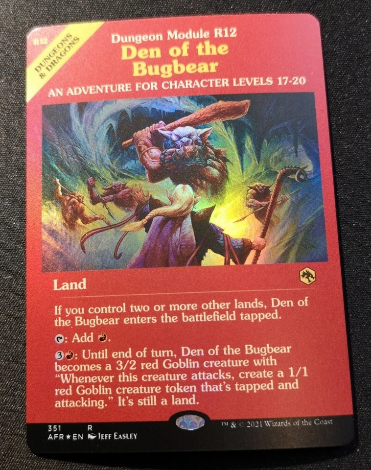 Den Of The Bugbear - Foil - Showcase - AFR - MTG - EN - NM - 351 - Image 1 of 1