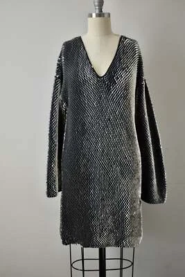 Vestido escala lentejuelas negro Escada vintage años 80 Foto 1 de 4