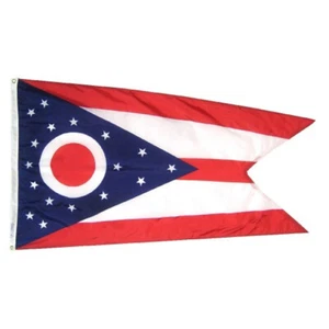 Ohio Annin Flagmakers State Nylon Flag Indoor Outdoor All Sizes - Picture 1 of 9