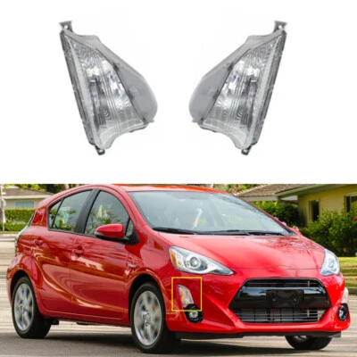 Pair For 2015-2016 Toyota Prius C Front Bumper Corner Lamp Turn Signal Lamp - Image 1 of 4