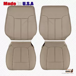 2009 2010 Ford F150 Lariat Front Driver Passenger Perforated Leather Cover Tan - Bild 1 von 20